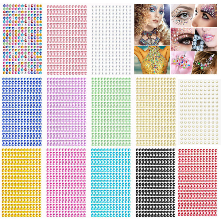 5mm珍珠贴纸钻石配饰贴钻亚克力 学士帽贴饰配件 脸部彩妆粘贴,家居饰品,其他贴饰,淘宝优惠券,粉丝福利购,淘宝优惠卷