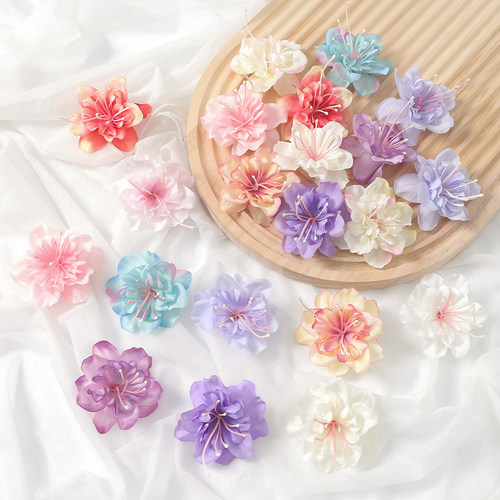 仿真花五角玫花头饰装饰