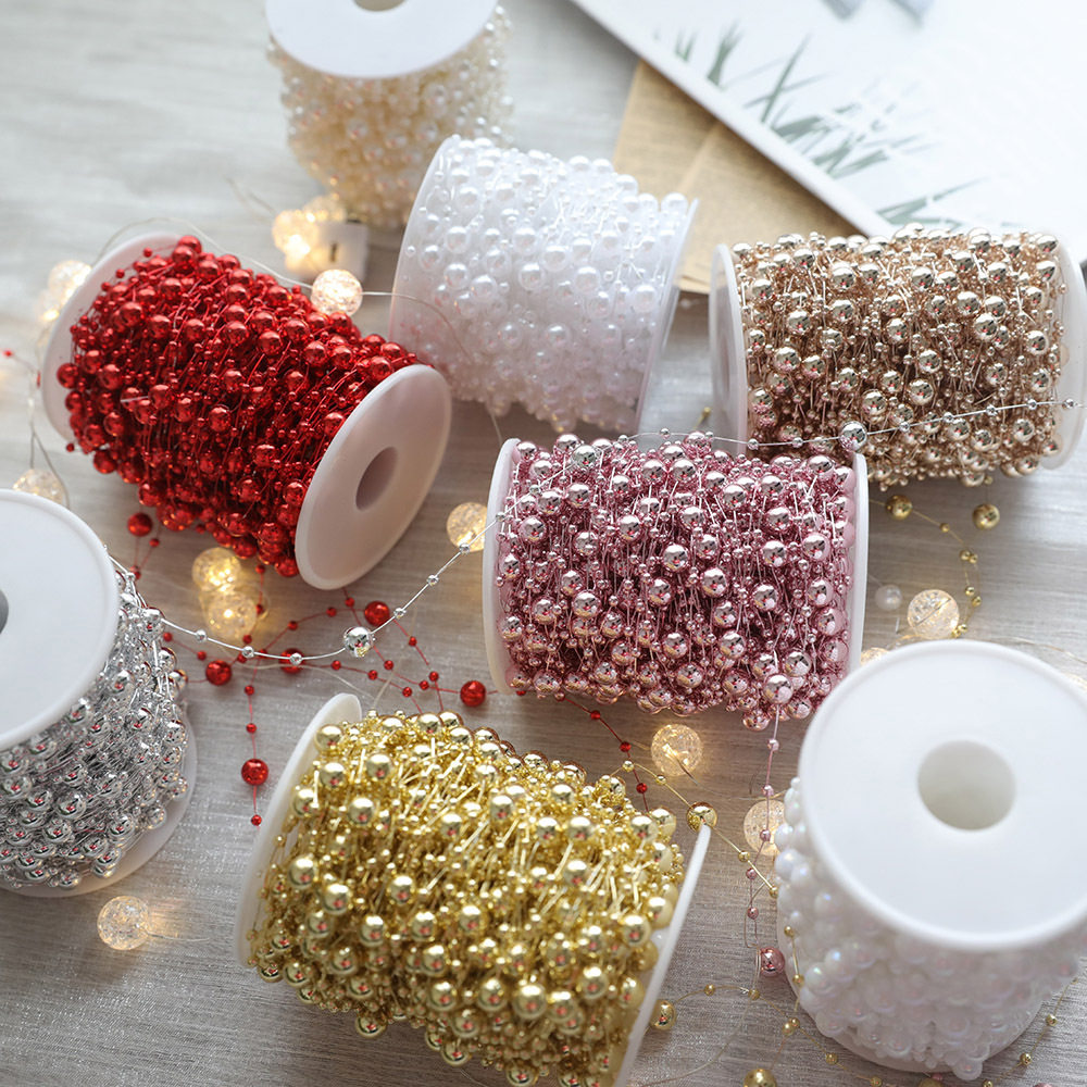 圣诞节装饰品 圆形串串珠链圣诞树装饰diy场景布置圣诞节装饰配件,节庆用品/礼品,圣诞装饰品,淘宝优惠券,粉丝福利购,淘宝优惠卷