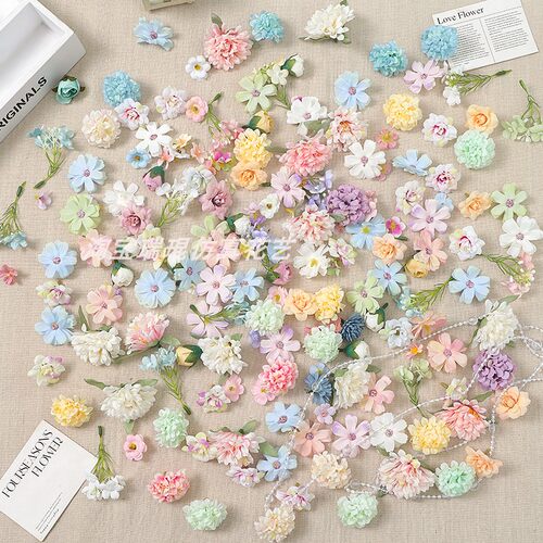 高档混搭小花朵绢花仿真花头