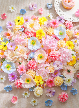 3-5cm仿真花DIY花环材料包