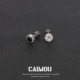 CAIMOU皇冠耳钉男款 高级感独特小众复古睡觉不用摘耳钉高级感黑色