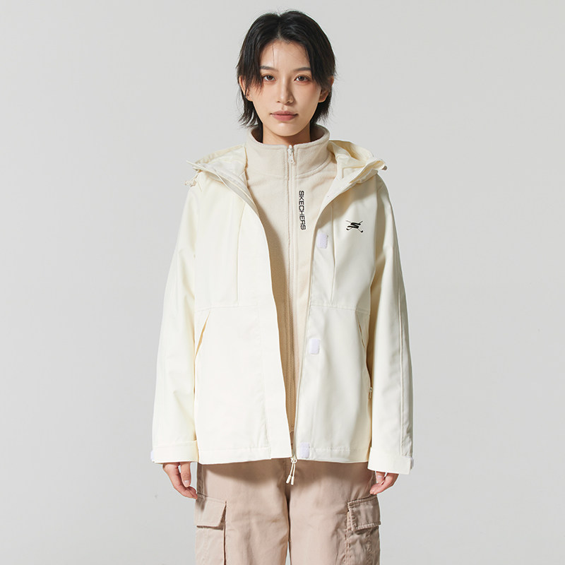 斯凯奇（Skechers）三合一外套女款冬季新款摇粒绒内胆夹克正品户,运动服/休闲服装,运动茄克/外套,淘宝优惠券,粉丝福利购,淘宝优惠卷
