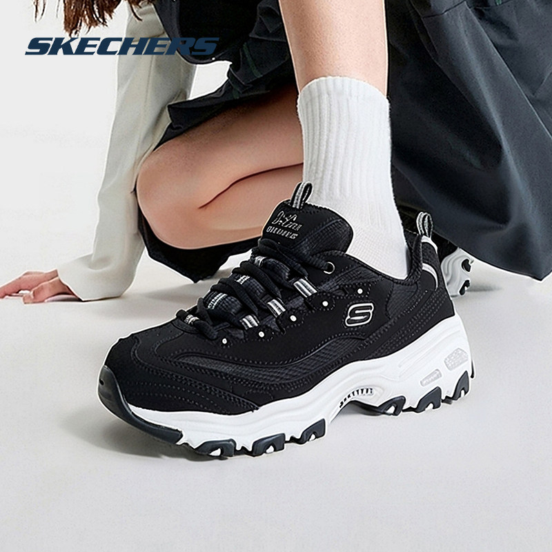 斯凯奇女鞋黑白熊猫鞋官方正品运动鞋厚底老爹鞋休闲鞋女低帮板鞋,女鞋,时尚休闲鞋,淘宝优惠券,粉丝福利购,淘宝优惠卷