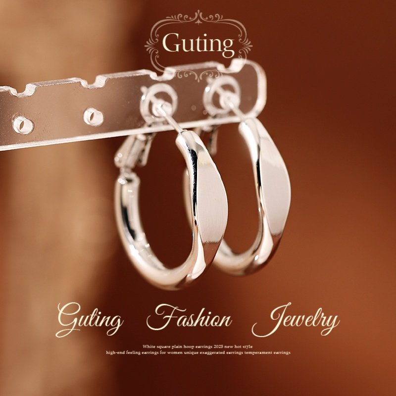 古婷银色圈圈耳环女2026新款爆款轻奢耳饰适合圆脸的耳钉独特漂亮,饰品/流行首饰/时尚饰品新,耳环,淘宝优惠券,粉丝福利购,淘宝优惠卷