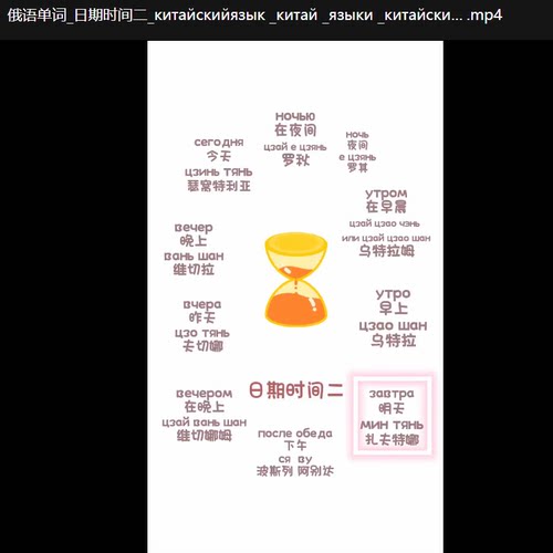 零基础俄语学习图片学俄语分类单词在线俄语学习频课99