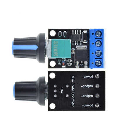 PWM直流电机调速器5V-16V12V调速开关10A开关功能LED调光调速模块