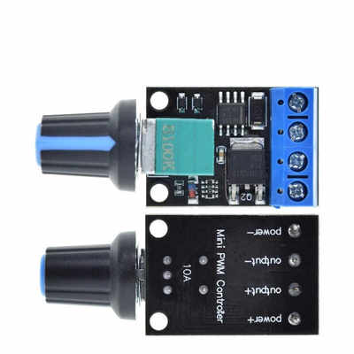 PWM直流电机调速器5V-16V12V调速开关10A开关功能LED调光调速模块