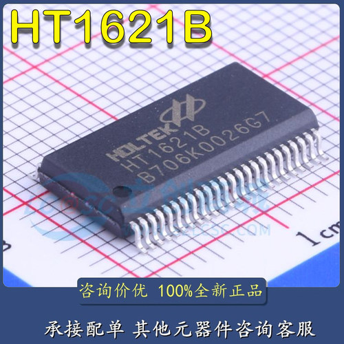 原装正品 HT1621B SSOP-48 RAM映射32*4 LCD控制器芯片I/O MCU