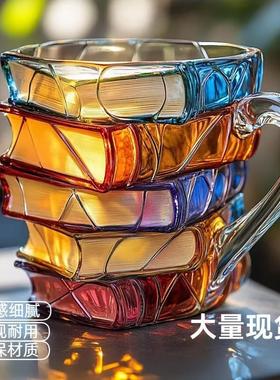 甄选新款热销Painted Book Mug创意彩绘书杯马克杯咖啡杯书籍书本