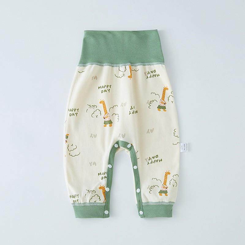 婴儿保暖裤春秋冬季新生儿裤子纯棉高腰护肚秋装幼儿打底宝宝秋裤