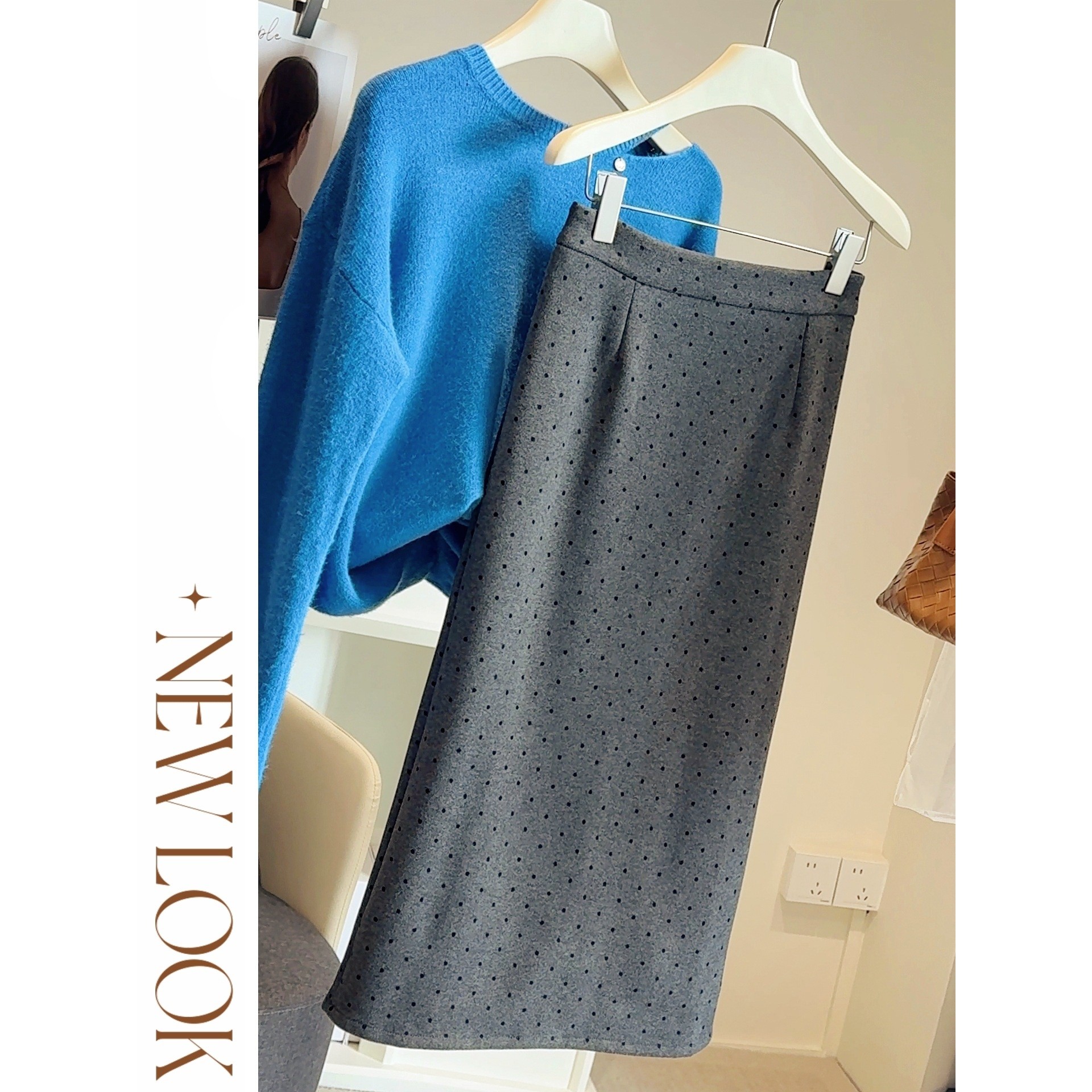 黑色银狐绒波点毛呢半身裙女冬季新款高腰显瘦加厚中长包臀直筒裙,女装/女士精品,大码裤装,淘宝优惠券,粉丝福利购,淘宝优惠卷