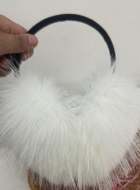 毛绒耳罩女冬季可爱白色保暖防风耳捂耳包护耳帽百搭学生骑行耳套