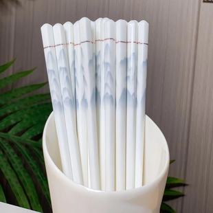 陶瓷筷子景德镇正品家用高档抗菌防霉2025新款耐高温筷子防摔防滑