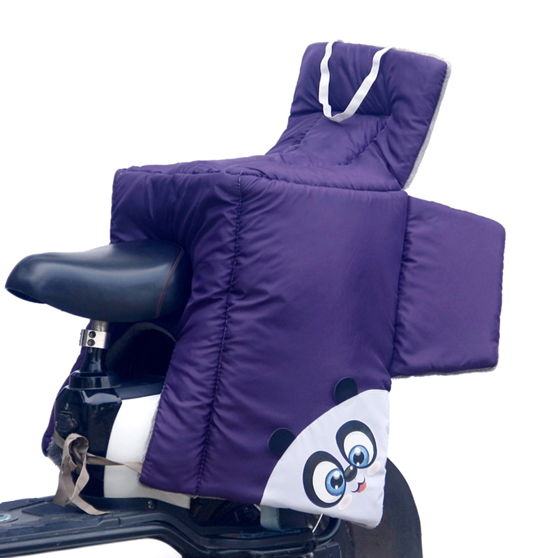 后座亲子款电动车挡风被加绒加厚