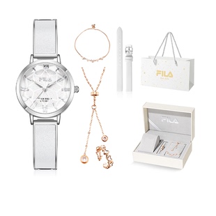 FILA斐乐手表女款 满天星学生初高中大学考试裴乐腕表生日礼物礼盒