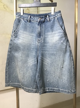 【专享链接】24SY新款男士百搭帅气时尚简约蓝色水洗牛仔短裤