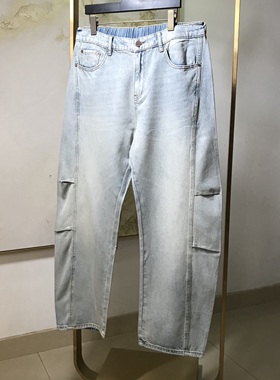 【专享链接】24SY新款男士百搭帅气时尚简约蓝色水洗牛仔裤