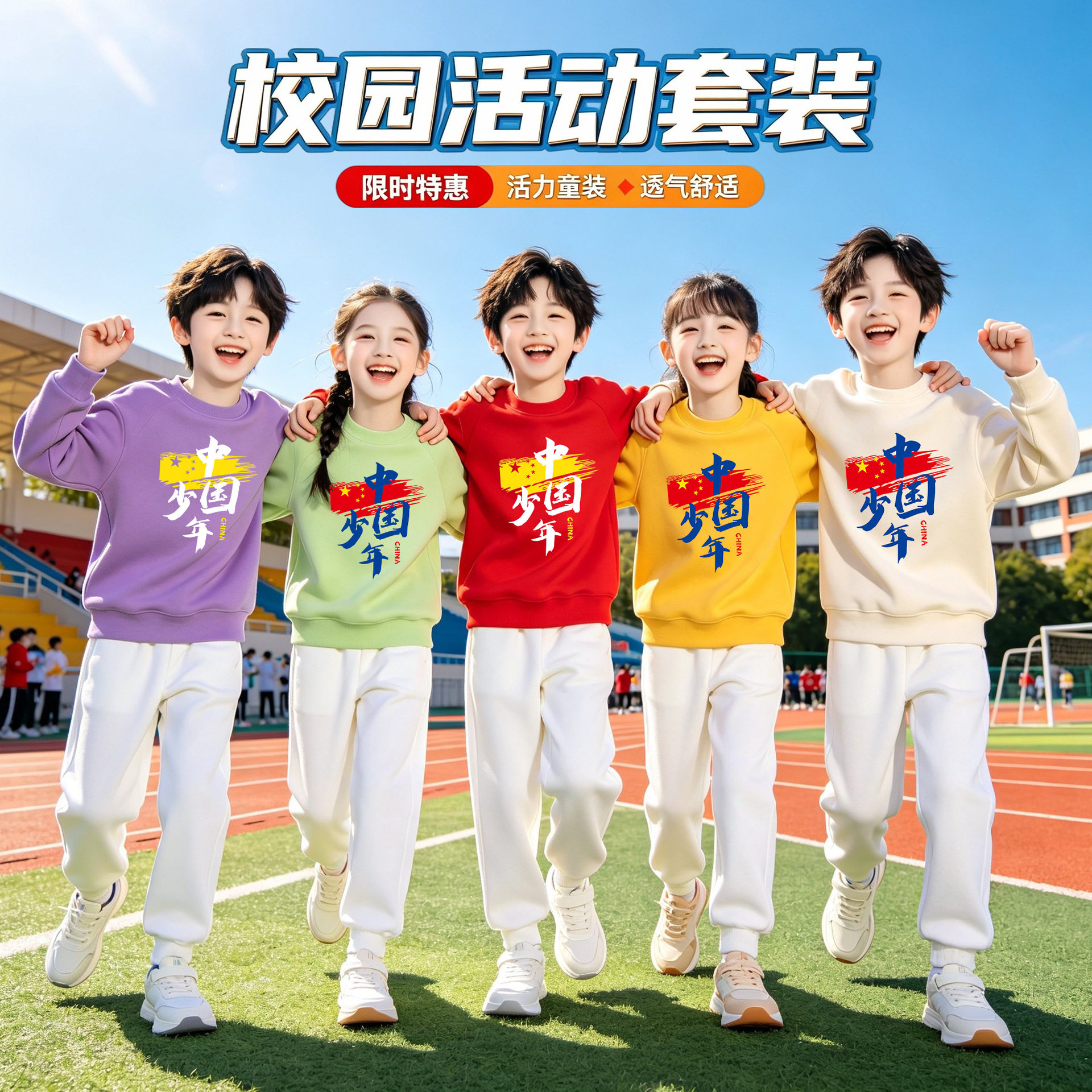 中国少年说儿童演讲朗诵演出服