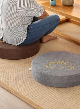 蒲团坐垫榻榻米地板坐垫懒人布艺阳台飘窗禅修垫跪垫拜佛垫打坐垫