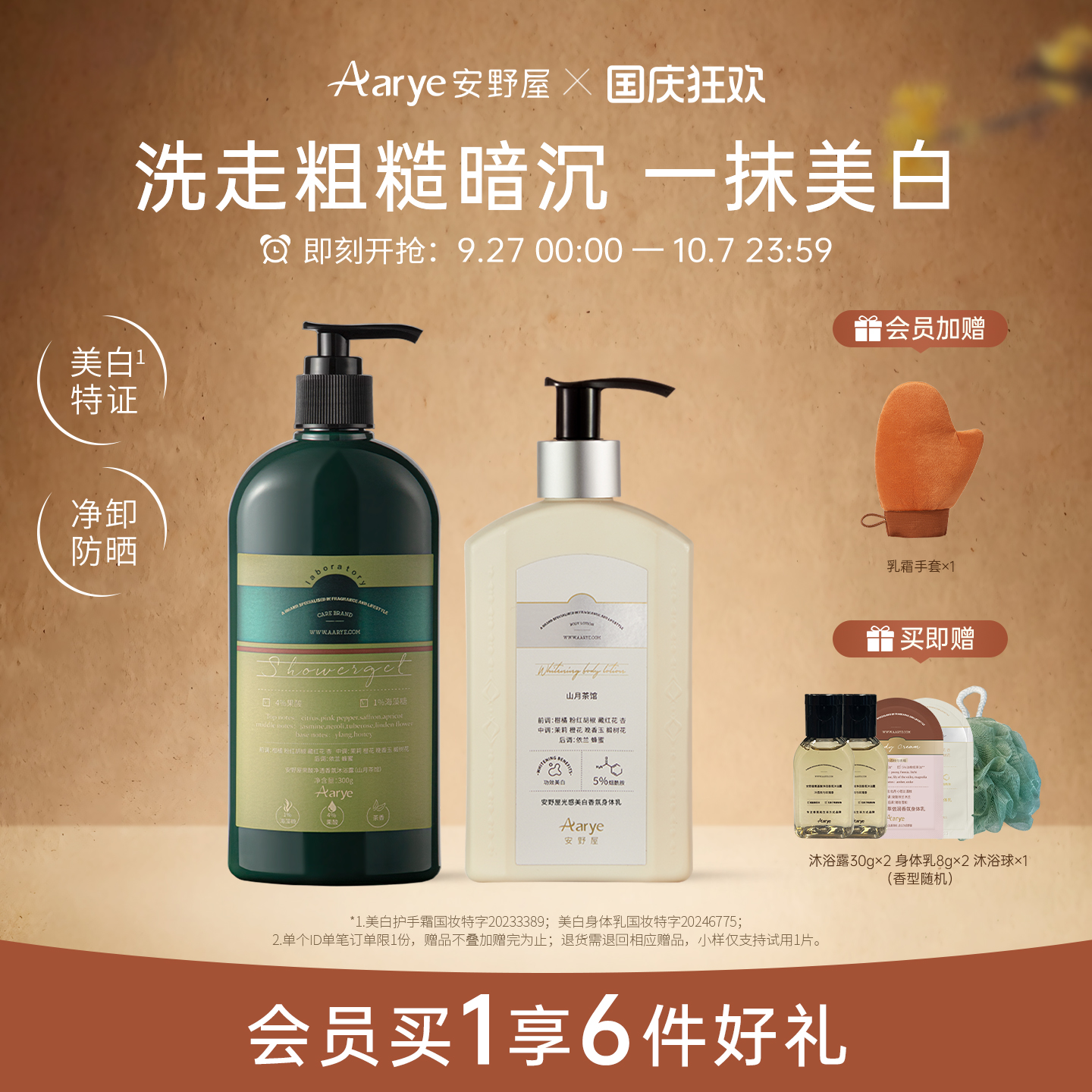 香氛美白套装！从身体嫩白到指尖