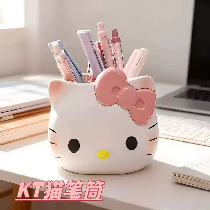KT猫笔筒卡通时尚收纳摆件