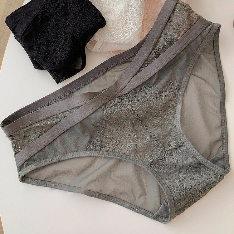 性感交叉蕾丝内裤女低腰纯棉抗菌裆2026新款纯欲风亲肤透气三角裤,女士内衣/男士内衣/家居服,女三角裤,淘宝优惠券,粉丝福利购,淘宝优惠卷