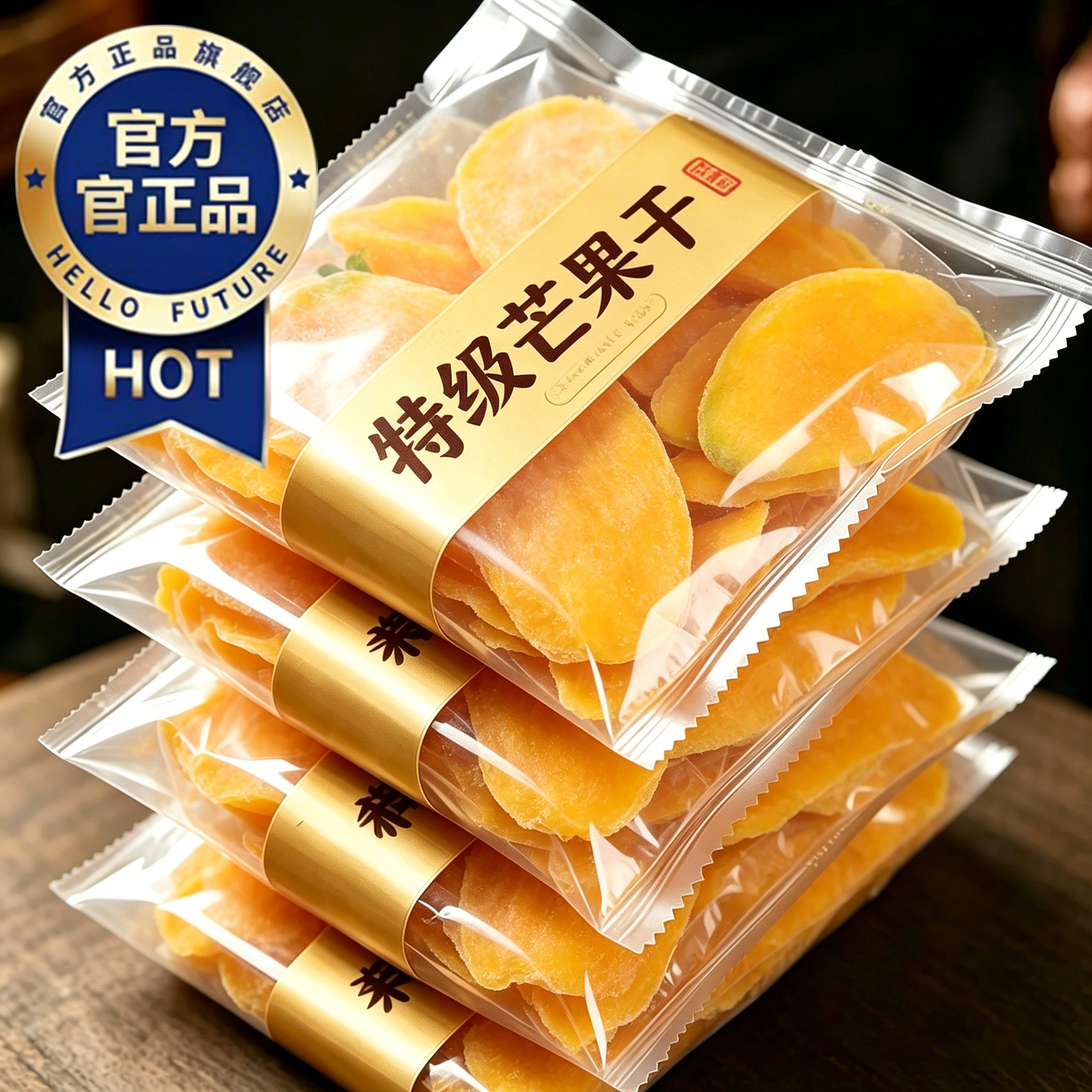 特级芒果干广西特产水果干厚切解馋零食小吃休闲食品果脯蜜饯果干