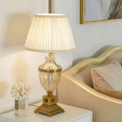 耀马欧式台灯客厅美式沙发角几水晶床头灯大号奢华别墅卧室茶几灯