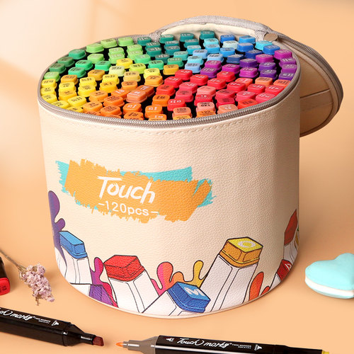 TOUCH全色系皮革礼袋装马克笔9折