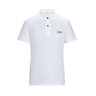 新款奥迪CBD展厅白色T恤服务工装销售夏上衣polo衫短袖工作服半袖