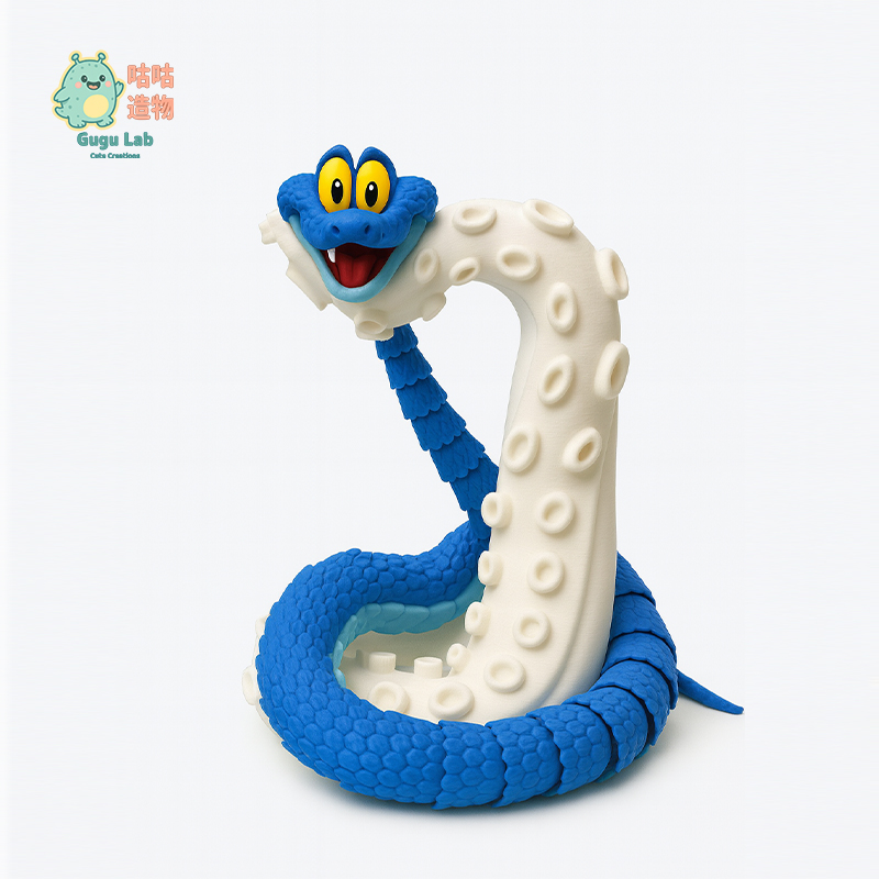 3d打印盖瑞蛇模型疯狂动物城关节