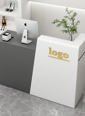 时尚网红潮店收银柜台店铺前台柜台髲台接待店吧台桌子小型理服装