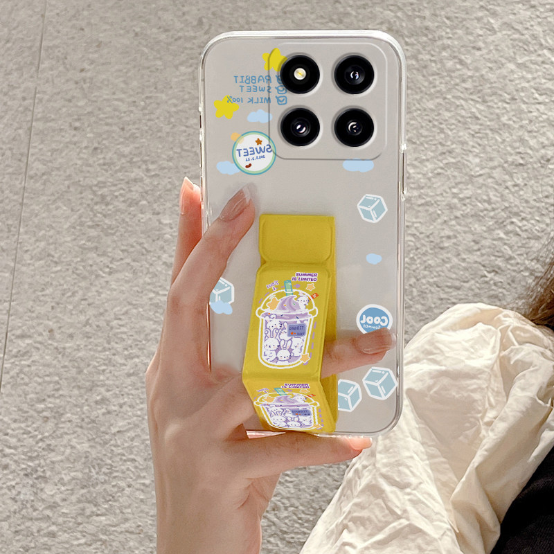 适用于小米17Ultra手机壳新款15Pro/14透明女款小米13Pro桌面支撑架小米12奶茶兔子12磁吸支架11折叠腕套软壳