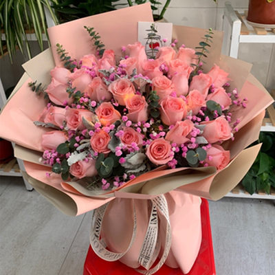 同城配送女友生日33朵玫瑰花束鲜花速递广东惠州市惠城惠阳区河源