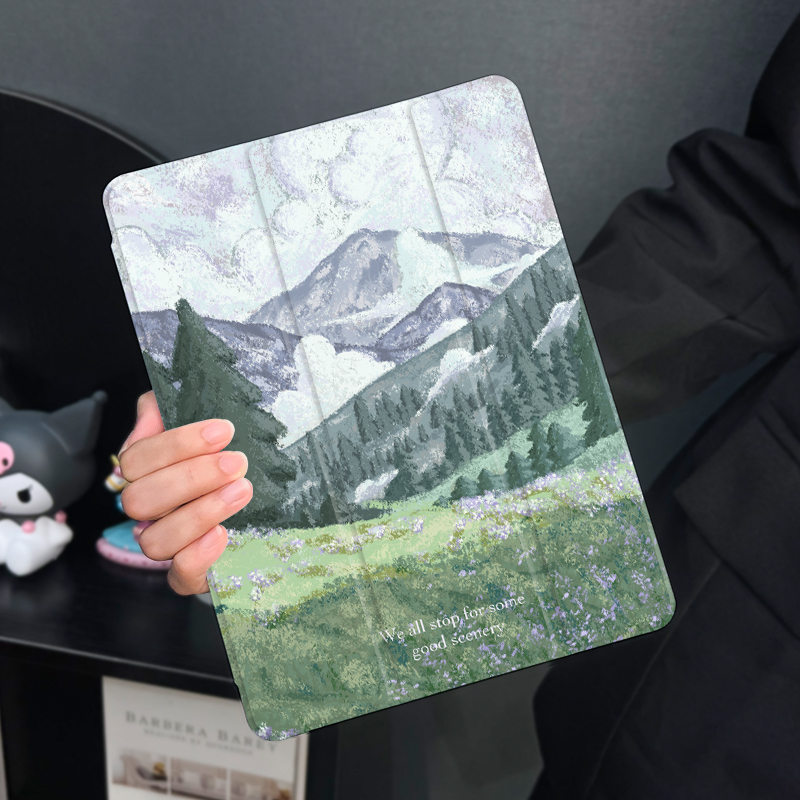 适用于ipad三折硅胶保护壳防摔