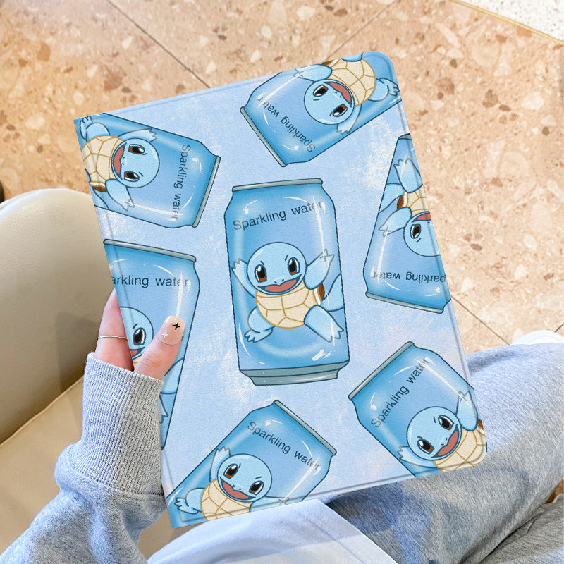 适用于ipad保护套ipad9壳蓝色小龟苹果air5第十代平板2022新款pro11带笔槽10.2硅胶全包mini6防摔ari4书本式