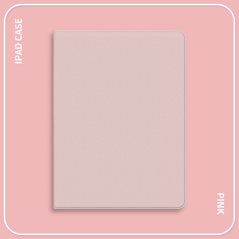 适用于ipad保护套2021新款ipad9粉红色ipadpro可爱air4笔槽ipadmini6蚕丝纹5少女10.2寸2025苹果air6平板壳13