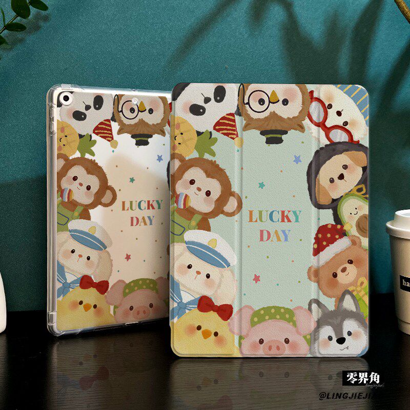 围观萌宠适用于ipadmini7保护壳ipad10/9平板壳11代2025苹果air8/6/5九代带笔槽13寸硅胶pro11全包mini7迷你6