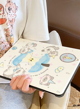 适用于华为平板matepad保护壳2025款蓝苹果猫11.5s全包10.4寸air防摔se套Pro11硅胶13.2书本m6荣耀10女v87pro