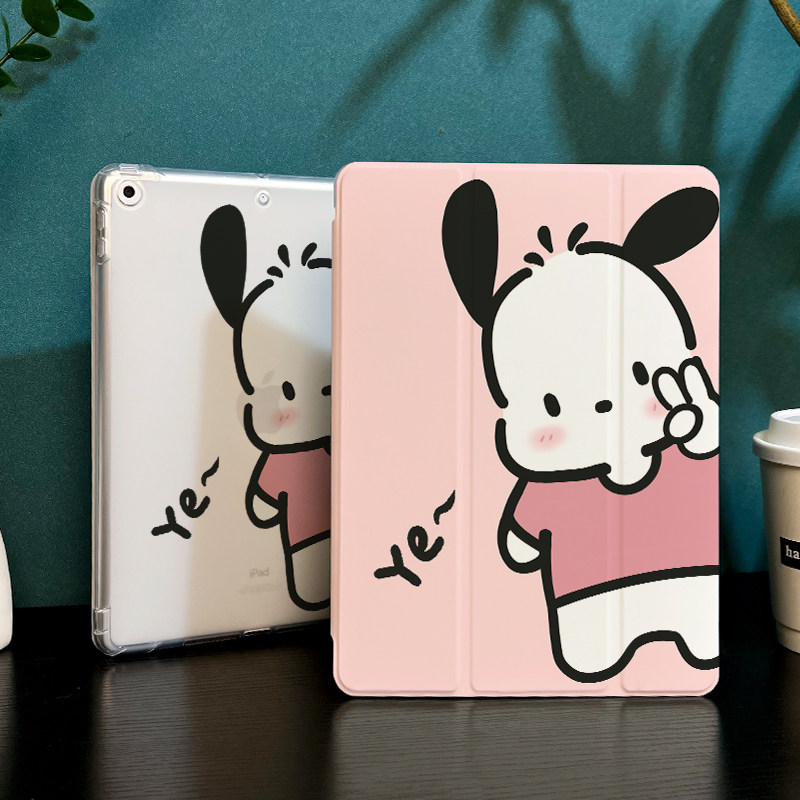 可爱修狗卡通适用于ipad9保护套2021新款pro11英寸苹果iPadAir5/3平板保护壳mini6笔槽2019防摔第10九8代透明