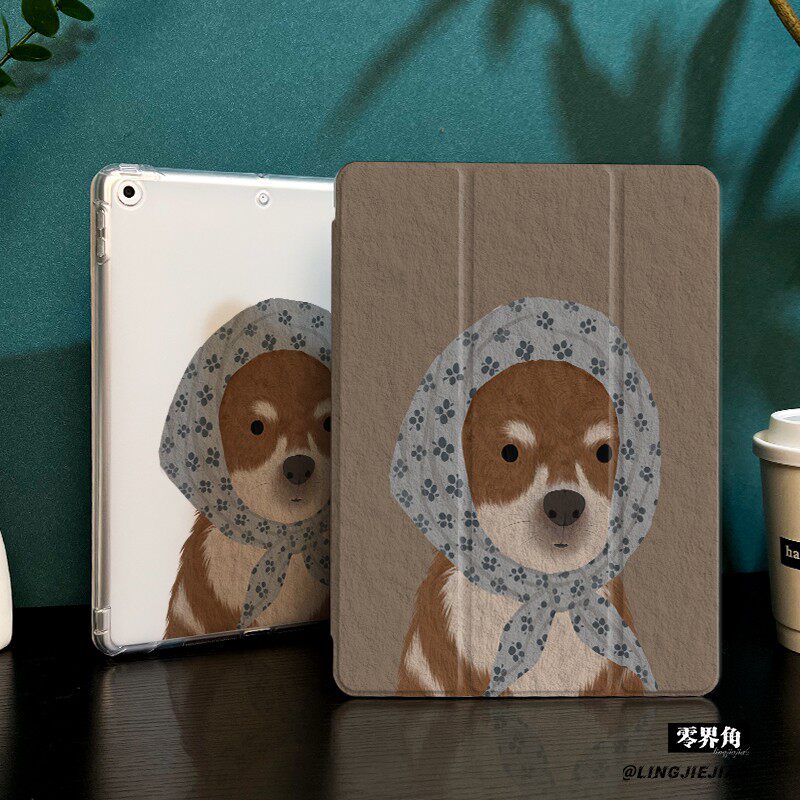 棕底小狗适用于ipadmini7保护壳ipad10/9平板壳11代2025苹果air7/6/5九代带笔槽13寸硅胶pro11全包mini7迷你6
