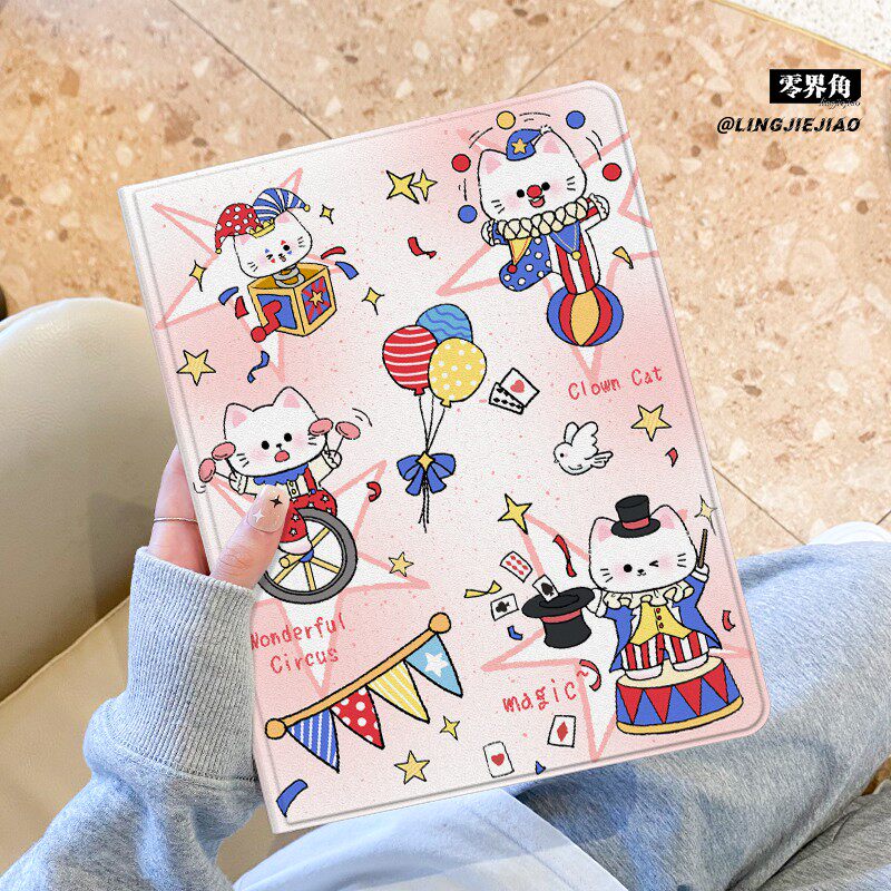 杂技猫咪适用于小米平板8保护壳2025新款pad7/6/5pro带笔槽11.2寸书本式小米平板8pro防摔redmipad全包硅胶se