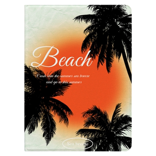 【旋转款x磁吸拆分】黄昏椰树适用于ipadair6平板保护套2025新款10.9寸苹果18版高级感pro11亚克力10.2防弯13