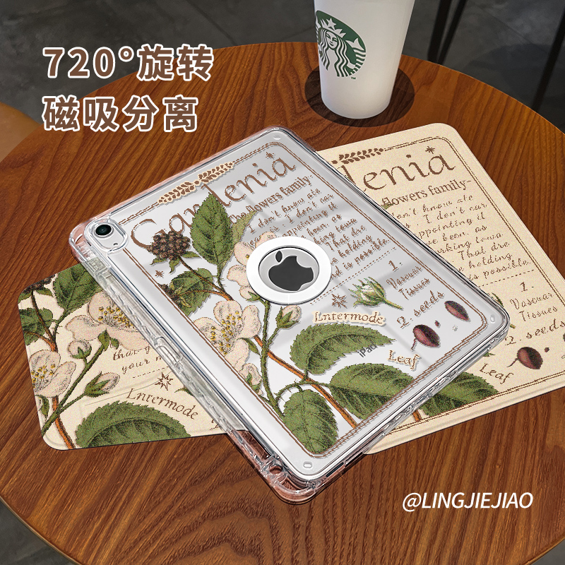 适用于ipad磁吸拆分亚克力保护壳
