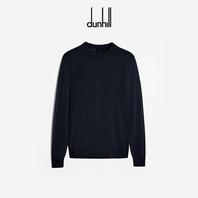 dunhill登喜路男士圆领超细羊绒套衫针织衫休闲简约通勤宽松春季