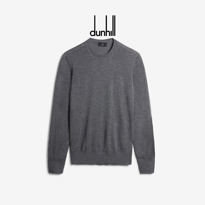 dunhill登喜路男士超细羊绒圆领套头衫休闲宽松春季