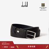 冬季 特惠 dunhill登喜路男士 黑色32 毫米双面皮带