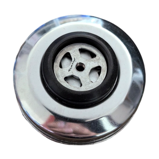 弹弓射鱼轮配件镀硬铬顶针盖弓牛二代一代白鲨黑鲨39蓝鲸万品摇臂