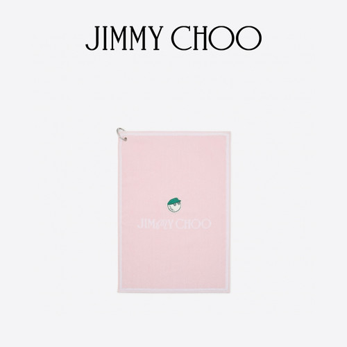 刺绣饰Malbon粉色棉质毛巾